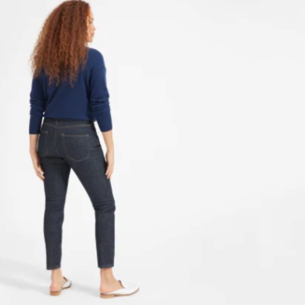 Everlane Mid Rise Skinny Jean - Deep Indigo